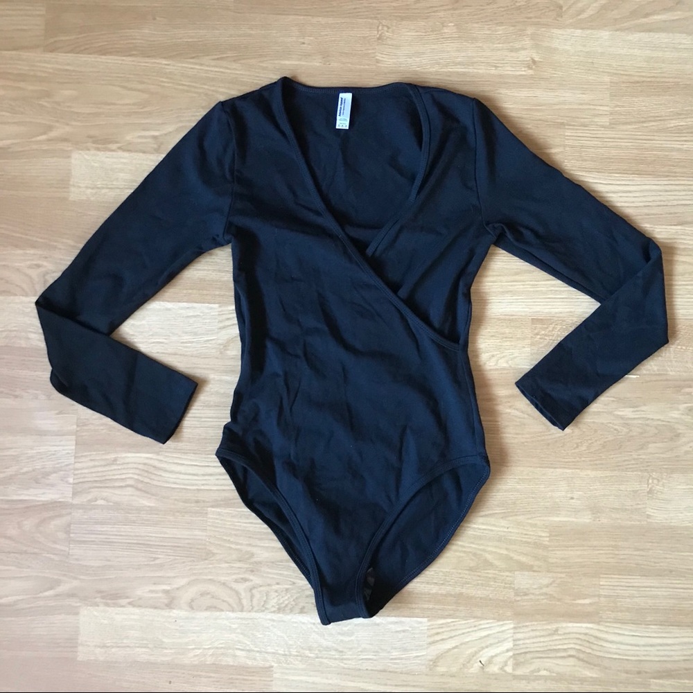 SR American Apparel long sleeve bodycross bodysuit - Picture 2 of 5